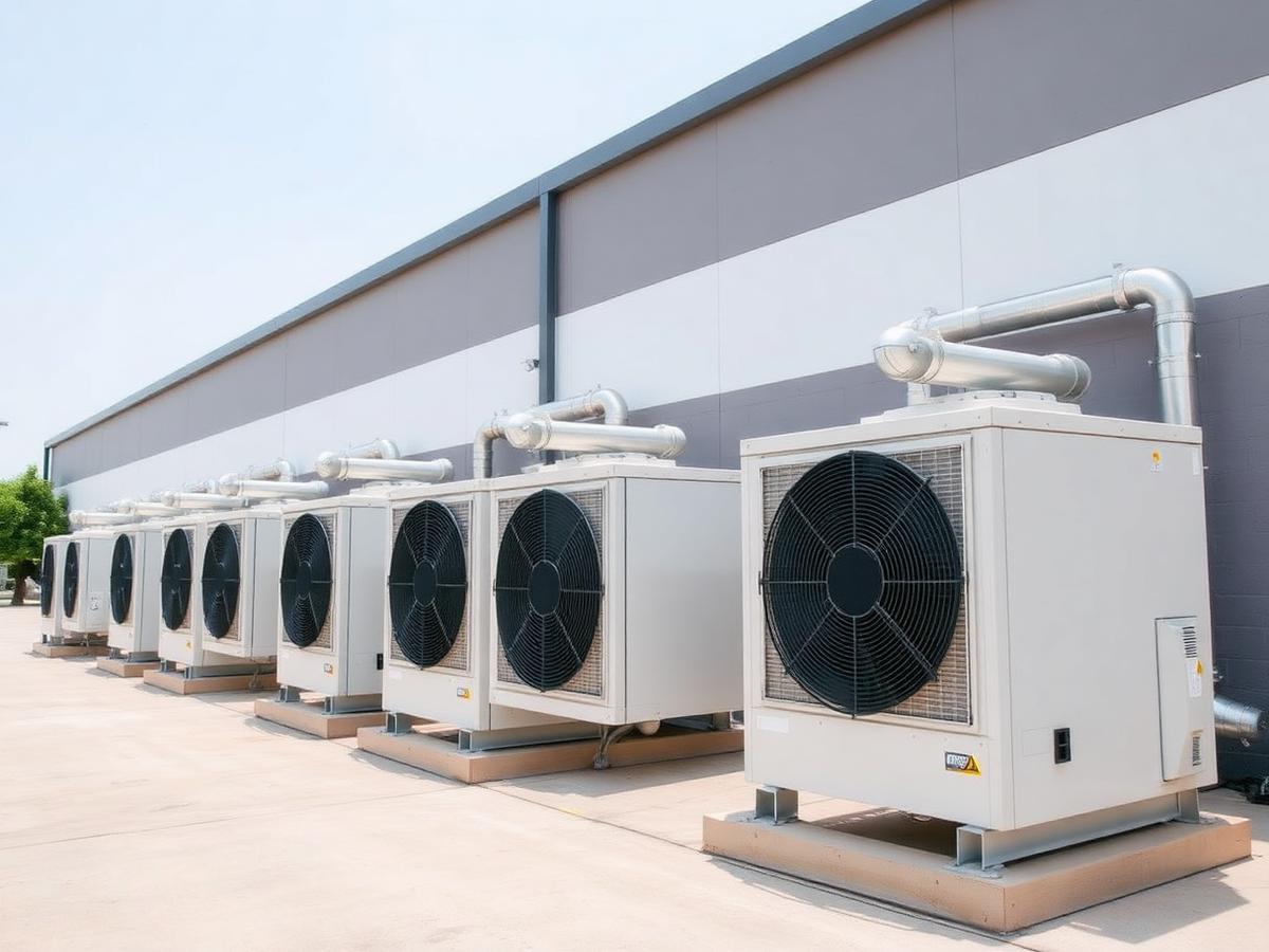 Groupes de climatisation industrielle installés par ETSY